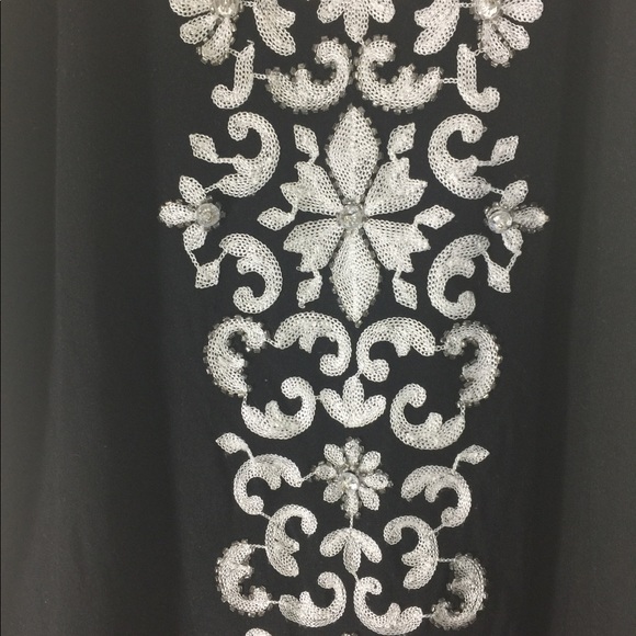 NWT I.N.C Black/White Embroidered Dress - Picture 3 of 3